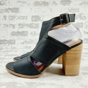 New DV by Dolce Vita Brista Black Peep Toe Heels K804